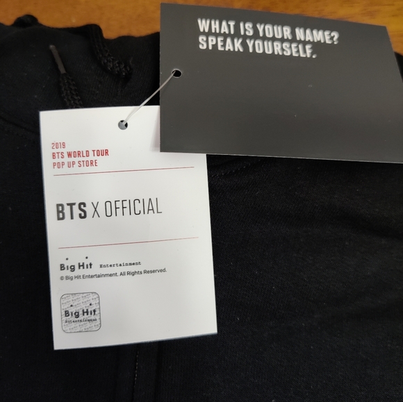 Brand New BTS Speak Yourself Zip Up Hoodie Megaphone Black size S/M/L - Picture 4 of 5